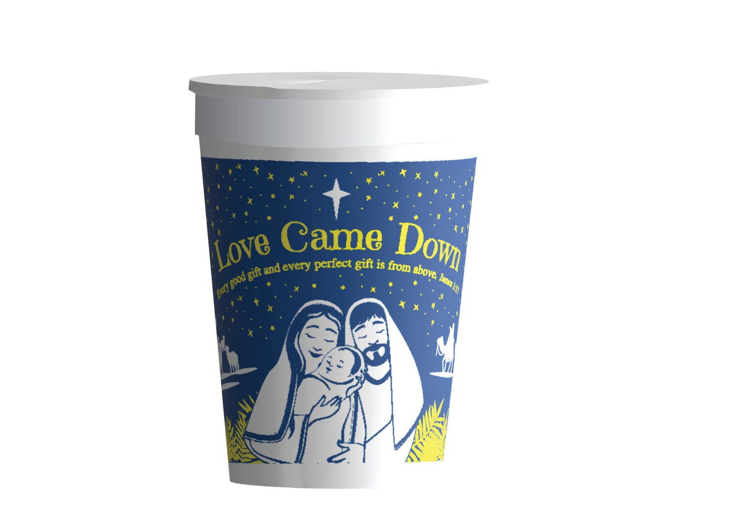 Love Came Down Christmas Plastic Tumbler Cup for Kids