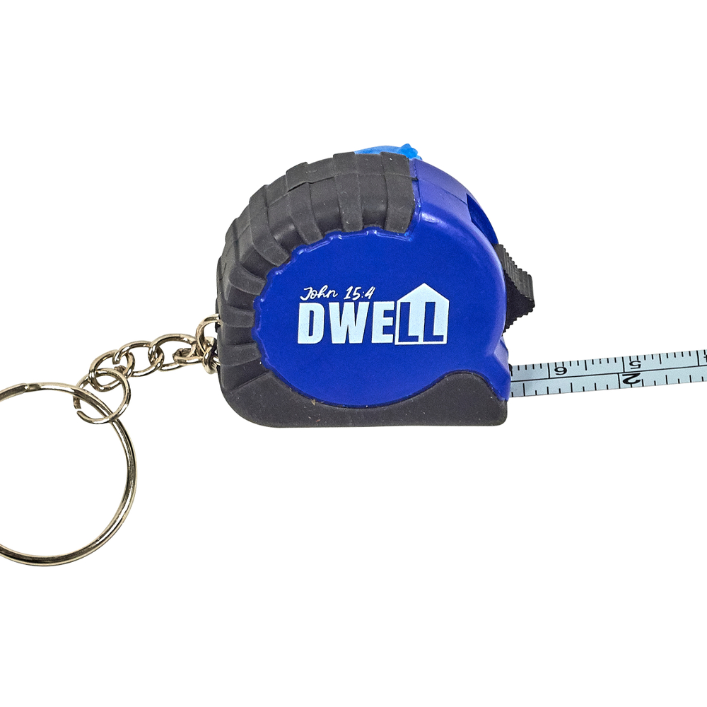 John 15:4 Dwell Pocket tape measure - Abide in Me