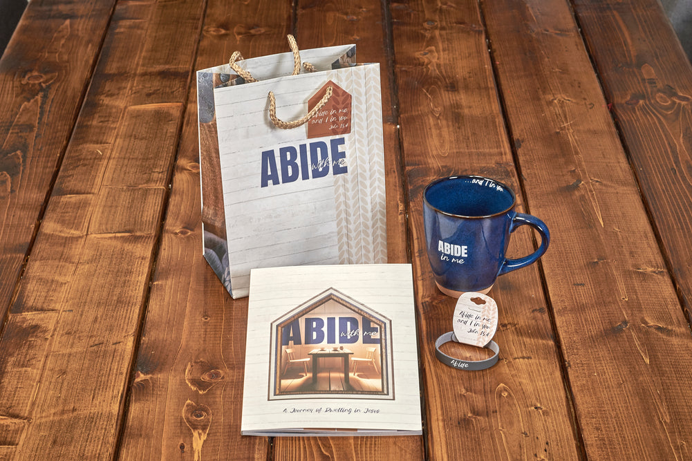 Abide with Me Deluxe Gift set with mug, bracelet, journal, gift bag