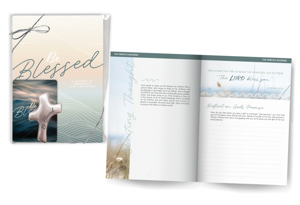 Be Blessed Gift Set with Journal & Palm Cross