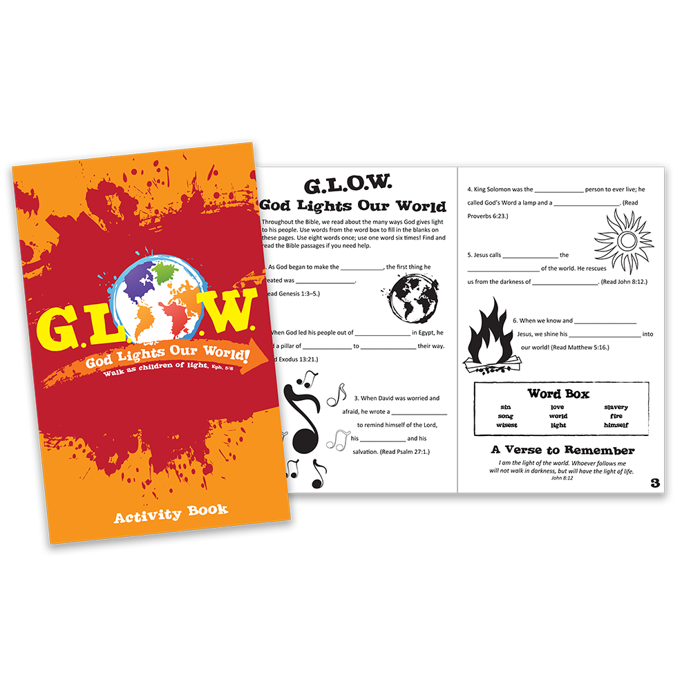 God Lights Our World Activity Book for kids ages 7-11