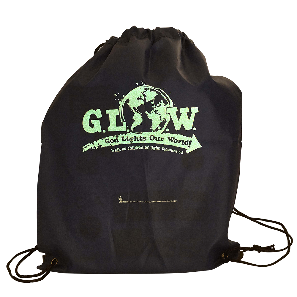 Drawstring Tote Bag - G.L.O.W. God Lights Our World