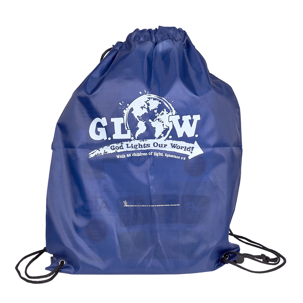 Drawstring Tote Bag - G.L.O.W. God Lights Our World