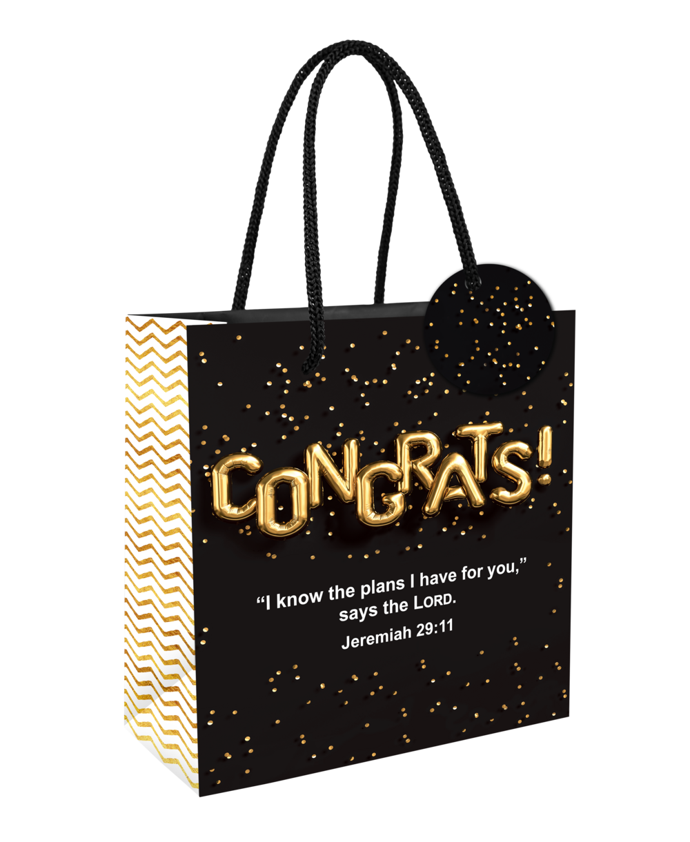 Gift bag for Christian graduates with Jeremiah 29:11