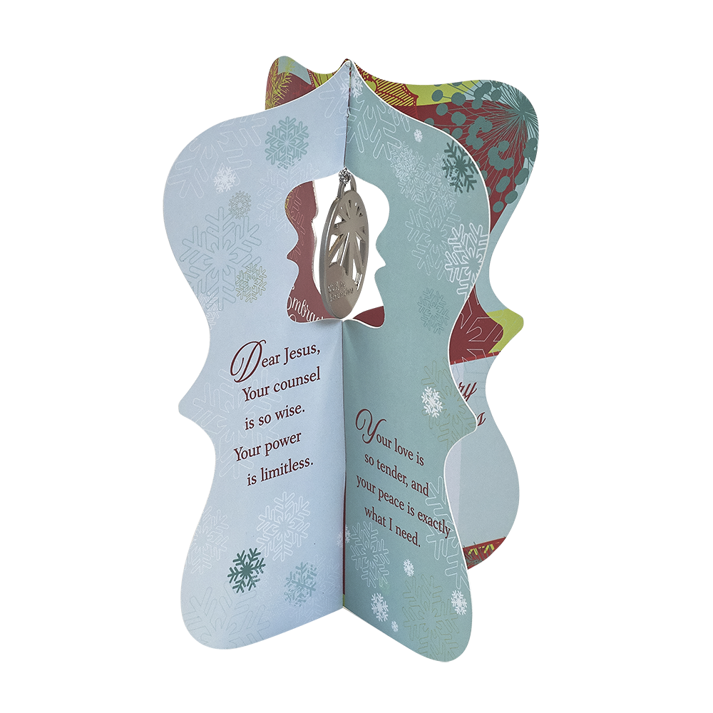 Inside of Embracing the Gift of God's Grace 3D Christmas greeting card 