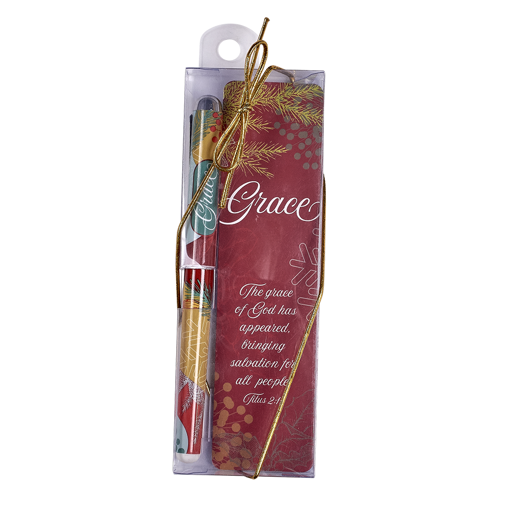 Christian pen & bookmark gift set from the Embracing the Gift of God's Grace product line from CTA, Inc