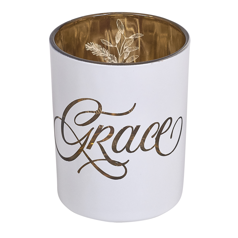 Embracing the Gift of God's Grace candle holder no illumination