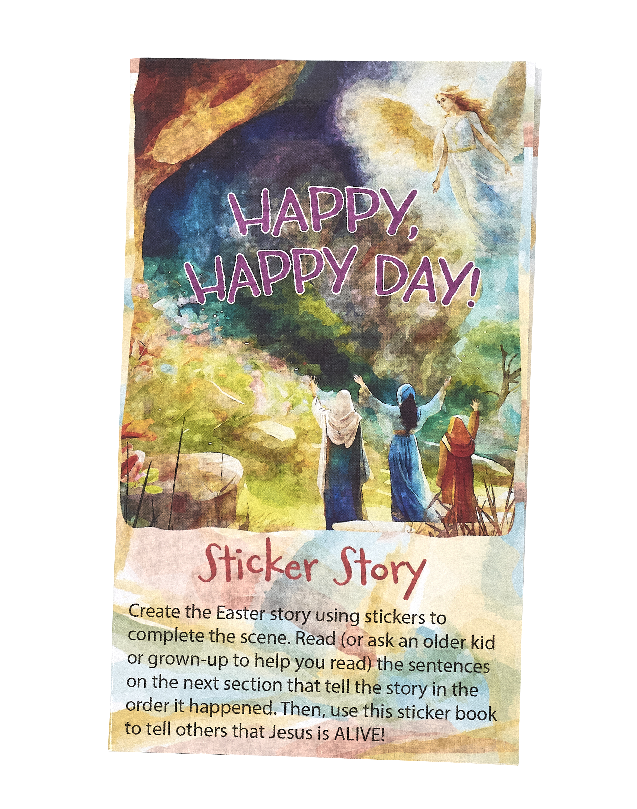 Cover of Happy, Happy Day Easter Sticker Story for Kids Ministry