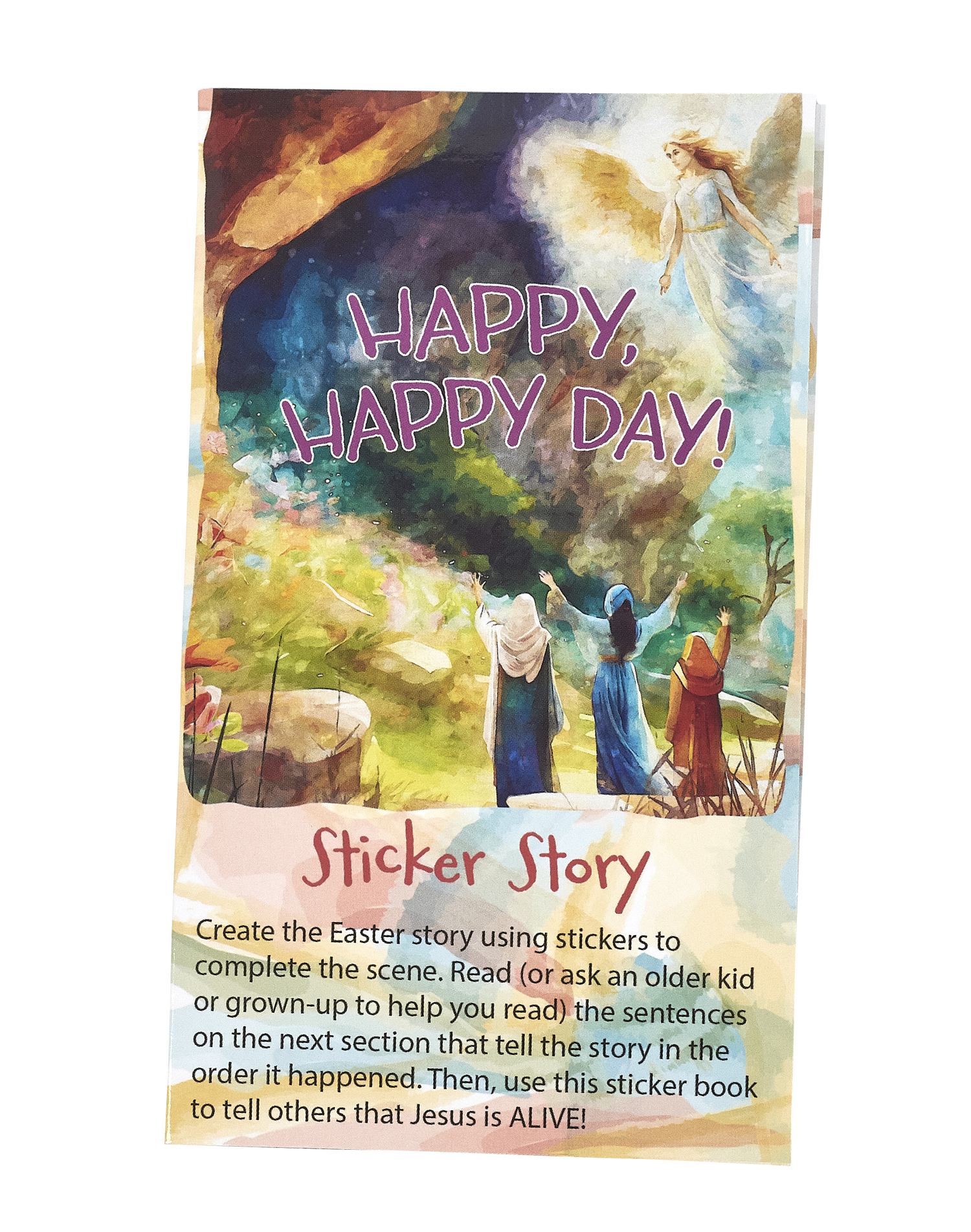 Cover of Happy, Happy Day Easter Sticker Story for Kids Ministry