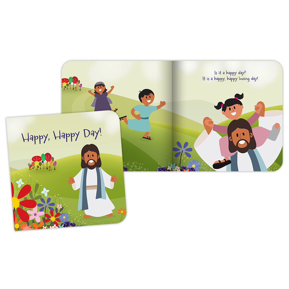 Happy, Happy Day Easter Board Book for Kids ages 3-5