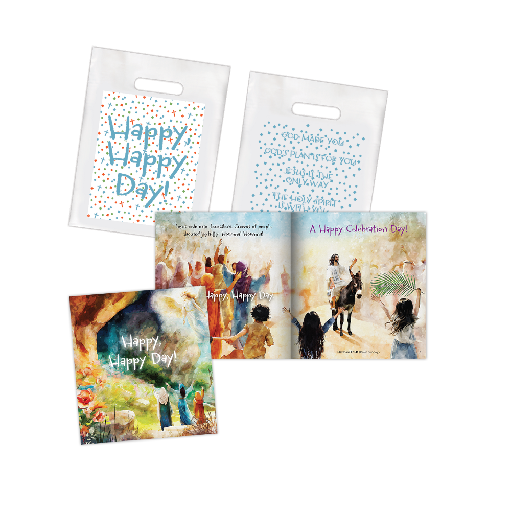 Happy, Happy Day Easter Softcover Book & matching goodie bag