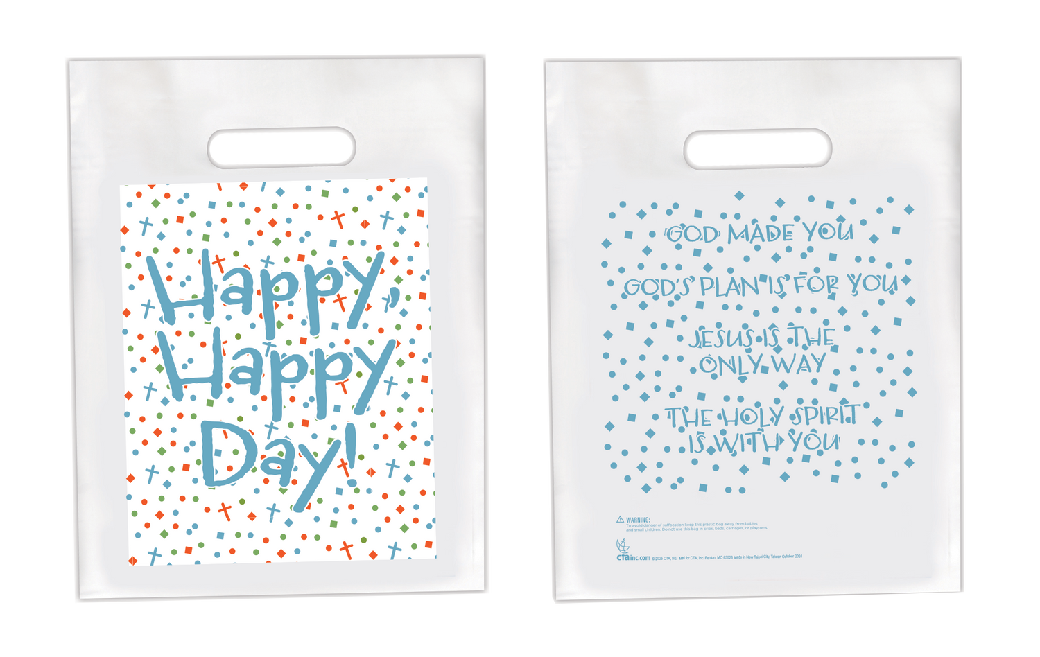 Happy, Happy Day Kids Goodie Bag Treat Sack