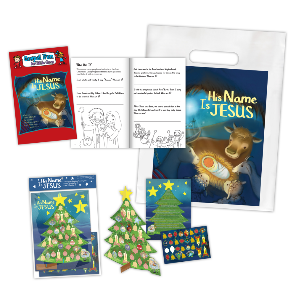 His Name Is Jesus Christmas Activity Set for Kids Ministry