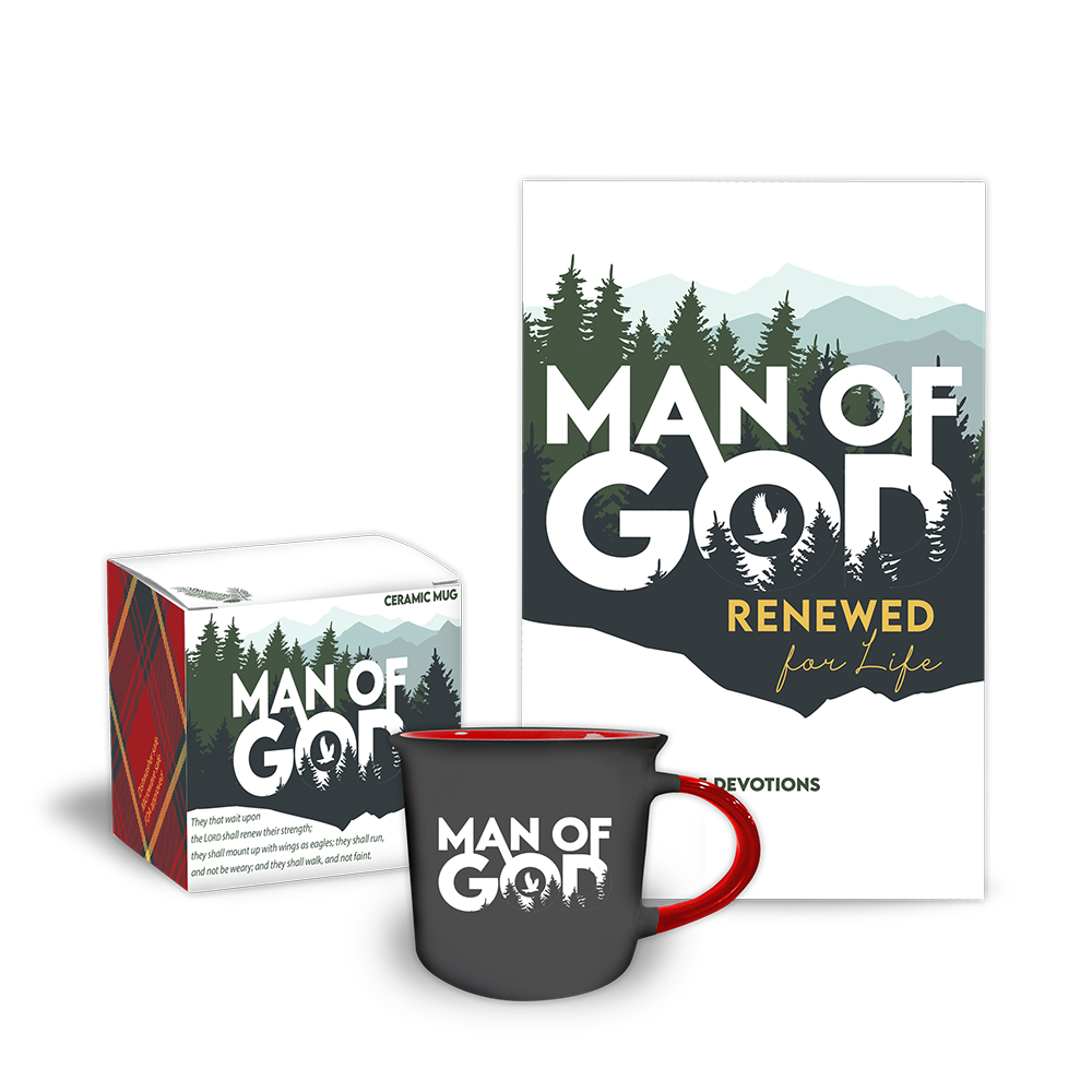 Man of God Ceramic Mug & Journal Set