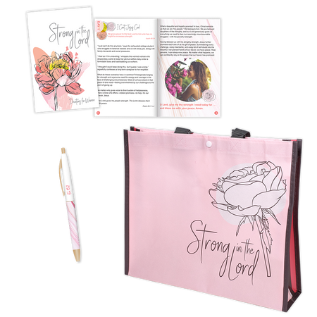 Spanish Pen & Bookmark Gift Set - Strong in The Lord