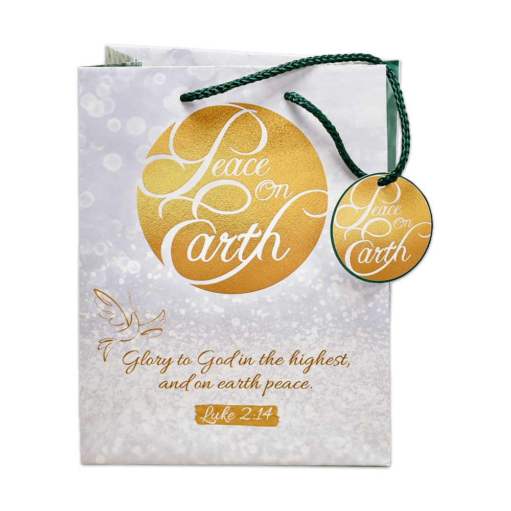 Peace on Earth Gift Bag & Matching Tag